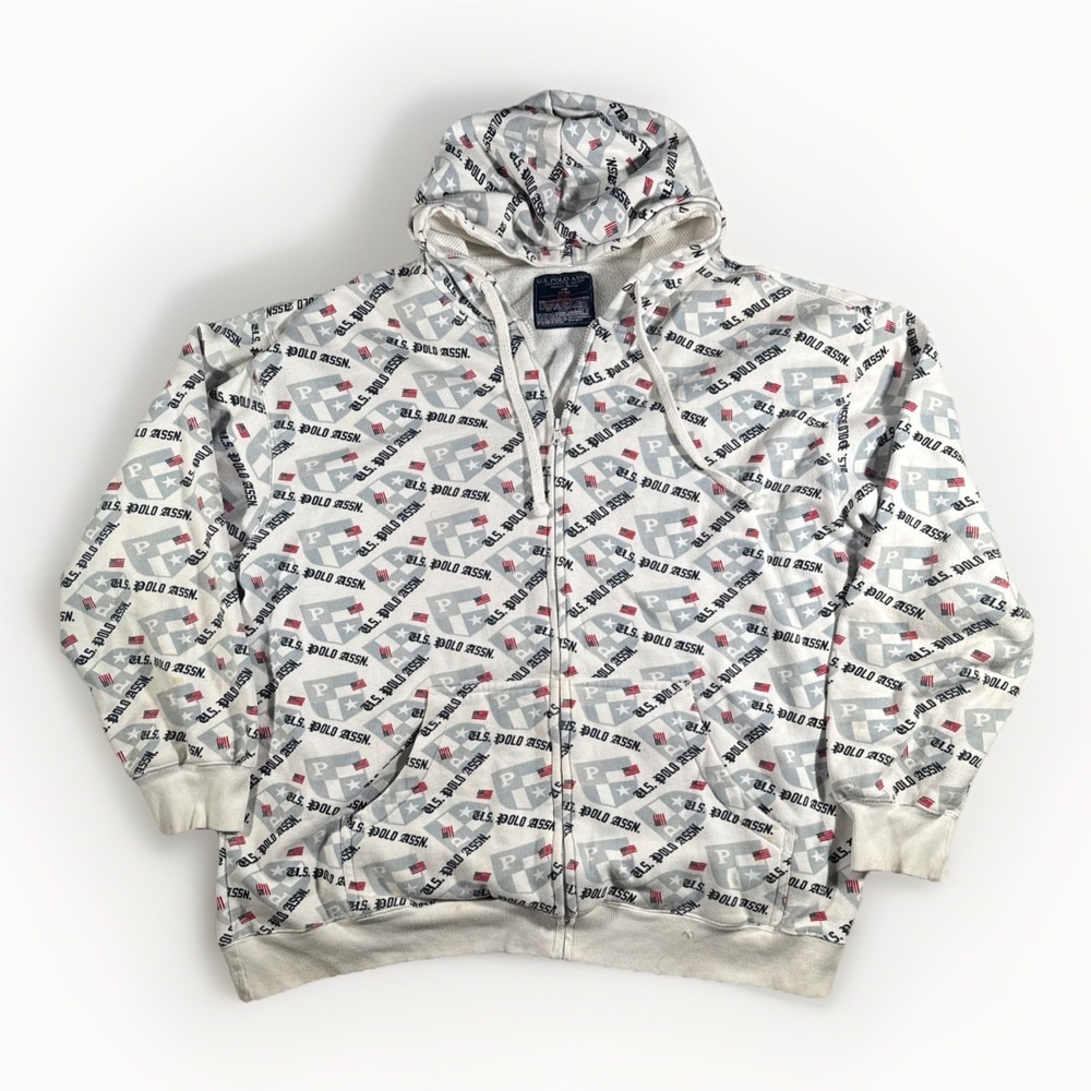 US Polo Assn. White Mens XXL Designer Jacket